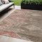 Homeroots 5' X 8' Brown And Terra Cotta Southwestern Washable Indoor Outdoor Area Rug 603534 - alternate 1