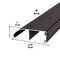 M-D Building Products 3-3/8 in. x 1 in. x 36 in. Bronze Aluminum and Vinyl High-Profile Outswing Door Threshold 10322 - alternate 2