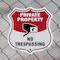 Signmission Private Property Shield Sign No Trespass, 6 Inch X 6 Inch, Plastic Sign SHI-P-6-448 - alternate 4