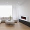 Northwest Wall Mounted Electric Fireplace Heater - 10-Color LED Flame and 3 Media Backgrounds 80-2000A-36-WHITE - alternate 10