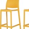 Homeroots Set of Two 30" Yellow Heavy Duty Plastic Low Back Outdoor Bar Height Chairs, 2PK 565365 - alternate 6