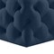 Homeroots 33" Navy Blue Velvet Rolling Tufted Cocktail Ottoman 568051 - alternate 8