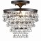 Jonathan Y Toronto 13" Metal/Crystal LED Flush Mount, Oil Rubbed Bronze JYL9029A - alternate 1