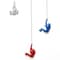 Homeroots Set of Three Blue Red And White Resin Climbing Man Hanging Dimensional Sculpture, 3PK 544459 - alternate 4
