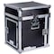 Deejay Led Fly Drive Case 10u Space Slant Mixer Rack / 10 u Space Vertical Rack System with Full AC Door TBHM10U - alternate 3