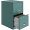 Nusparc 2-Drawer Vertical File Cabinet, 14.2" x 18" x 24.5", Teal NPRVF218AATL - alternate 2