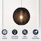Jonathan Y Sia 16" 1-Light Scandinavian Japandi Adjustable Lantern Metal w/Ribbed Cocoon Globe Shade LED Pendan JYL4206C - alternate 9