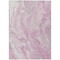 Homeroots 5' X 8' Pink And Silver Abstract Washable Indoor Outdoor Area Rug 618371 - alternate 7