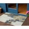 Homeroots 3' X 5' Beige And Brown Abstract Washable Indoor Outdoor Area Rug 609154 - alternate 1