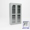 Pucel Heavy Duty Storage Cabinet, 48 in W x 19 in D x 90 in H, 4 Levels, Plexiglass, Black HDSC-4884-19-4L-PLEX - alternate 1