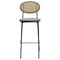 Leisuremod Euston Wicker Bar Stool with Black Steel Frame, Grey EC29GR - alternate 8