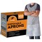Xpose Safety Plastic Disposable Aprons, White Pack of 300 Individually Packaged Durable 1 mil 24in x 42in, 300PK AP100-3-X-S - alternate 1