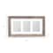 Homeroots 5" x 7" Natural Distressed Reclaimed Wood Hanging Picture Frame with Mat 380300 - alternate 5