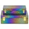 Homeroots Set of Two Rainbow And Gold Faux Shagreen Nesting Storage Boxes With Lids, 2PK 712932 - alternate 8