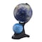 Homeroots 18" Blue Black And Navy Polyresin Dual Globe 468308 - alternate 1