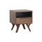 Homeroots 23" Brown Wood One Drawer Nightstand 527618 - alternate 7