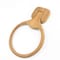 Homeroots Natural Solid Teak Wood Wall Mount Towel Ring 475861 - alternate 5