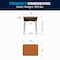 Flash Furniture 31.25 H, 24 W X Laminate, Steel, Walnut/Silver FD-DESK-GY-WAL-GG - alternate 7