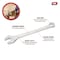 Performance Tool 1-5/16 in. Combination Wrench, Chrome Alloy Steel, Raised Panel, Satin W376B - alternate 3