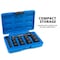 Neiko Lug Nut Socket Set, 1/2'' Impact Thin Wall Flip Socket, Metric 6 Point, 5'' Extension/Knockout Bar 02290B - alternate 5