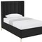 Homeroots Black Velvet Upholstered Full Bed Frame 544933 - alternate 8