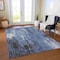 Homeroots 3' X 5' Blue And Ivory Abstract Washable Indoor Outdoor Area Rug 617650 - alternate 6