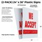 Signmission We Accept Credit Cards, Plastic Signs Only 24 Inch x 36 Inch, Corrugated Plastic, 2PK CSB-2436-2PACK-We Accept Credit Cards - alternate 2