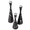 Fabulaxe Marble Resin Candle Holders - Pack of 18 Black Decorative Taper Candlesticks for Home Decor,  QI004063.BK.6 - alternate 8