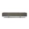 Homeroots 95in Ash Gray And Nickel Wood And Stainless Steel Enclosed Storage TV Stand 722442 - alternate 1