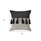 Homeroots Set of Two Black and White Chevron Cotton Throw Pillow With Tassels, 2PK 554601 - alternate 6