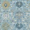 Homeroots 8' X 10' Sky Blue Ivory And Gold Damask Washable Indoor Outdoor Area Rug 599451 - alternate 9