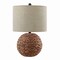 Jonathan Y Camilo 21.5" Modern Coastal Woven Rattan Globe LED Table Lamp, Brown JYL6514A - alternate 8