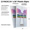 Signmission New Orleans Style Shaved Ice, Plastic Signs Only 24 Inch x 36 Inch, Corrugated Plastic, 2PK CSB-2436-2PACK-NewOrleansStyleShavedIce - alternate 2