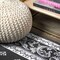 Jonathan Y Acanthus French Border Black/Gray 4 ft. x 6 ft. Area Rug MDP504A-4 - alternate 6