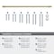 Amerock Winsome 24 inch 610mm Center-to-Center Golden Champagne Appliance Pull BP54067BBZ - alternate 3