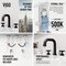Vigo Hart Two Handle Three-Hole Widespread Bathroom Faucet in Matte Black VG01305MB - alternate 5