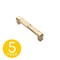 Sapphire Geiger Series 3-3/4 in. 96 mm Center-to-Center Modern Gold Cabinet Hardware Handle/Pull, 5PK SP-3771-96-BRA-5 - alternate 1