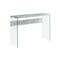 Homeroots 44" Gray And Clear Solid Console Table 333109 - alternate 1