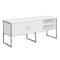 Monarch Specialties Office Credenza, 23.5 in D X 30 in W X Particle Board, Hollow-Core, Laminate, Mdf, Metal, Plastic, White I 7727 - alternate 1