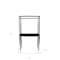 Homeroots 14in Black And Clear Glass Standard Display Stand 364379 - alternate 2