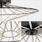 Jonathan Y Anders 23.25" Contemporary Scandinavian Dimmable Stripe UFO Integrated LED Flush Mount, Black/Gold Pa JYL7150A - alternate 4