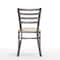 Flash Furniture HERCULES Silver Antique Finish with Clear Coat Ladder Back Metal Restaurant Chair - Tan Vinyl Seat XU-DG694BLAD-CLR-TNV-GG - alternate 8