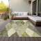 Homeroots 5' X 8' Olive Green Gray And Ivory Argyle Washable Indoor Outdoor Area Rug 613712 - alternate 8