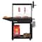 Koolmore 50 in. Argentine Charcoal Grill with Interchangeable V-Grates, Outdoor BBQ, Black KM-OG-AV-45 - alternate 1