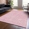 Homeroots 5' X 8' Pink And Ivory Geometric Washable Indoor Outdoor Area Rug 600769 - alternate 7