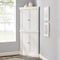 Crosley Shoreline Tall Corner Kitchen Storage Pantry KF33022WH - alternate 5
