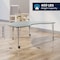 Flash Furniture Commercial Adjustable Height Kidney Activity Table with Locking Casters-Gray XU-A4872-KIDNY-GRY-T-P-CAS-GG - alternate 9