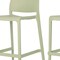 Homeroots Set of Four 26" Green Heavy Duty Plastic Low Back Outdoor Counter Height Bar Chairs 565369 - alternate 7