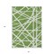 Homeroots 3' X 5' Green And Ivory Geometric Washable Indoor Outdoor Area Rug 600444 - alternate 8