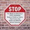 Signmission Stop You Must Be Wearing a Face Cov, 10 inch X 10 inch, Aluminum Metal Signs, 2PK OC-A-2PACK-10-53 - alternate 6